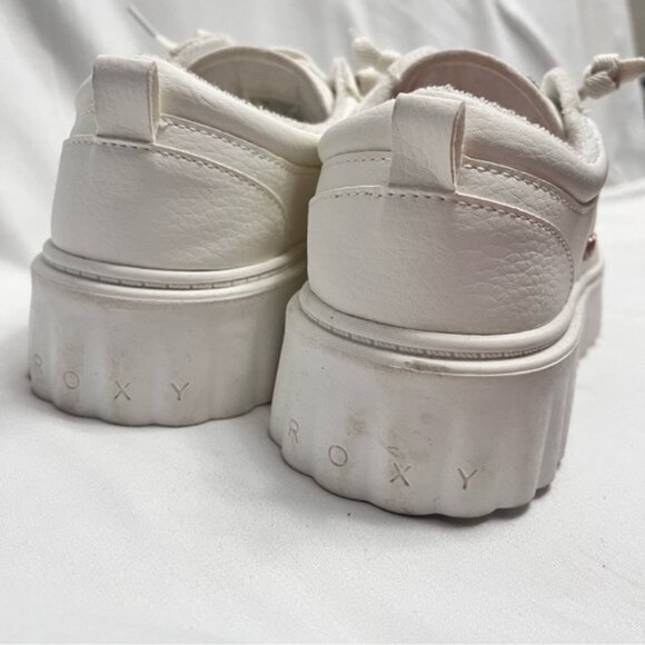 Roxy Chunky Platform Sneakers White & Rose Gold Size 10 - Picture 5 of 13